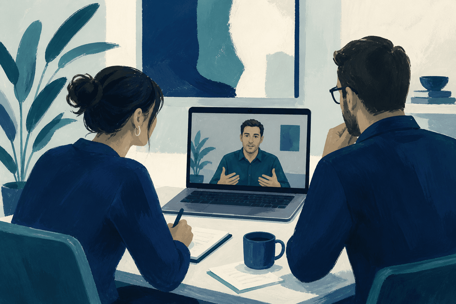 Call de trabalho com cliente em inglês
